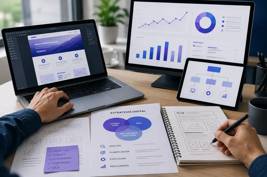 Planificación de estrategia y soluciones digitales en WebyPunto